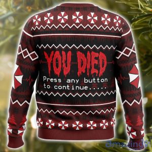 You Died Resident Evil AOP Ugly Christmas Sweater Christmas Holiday Gift For Men And Women Product Photo 3
