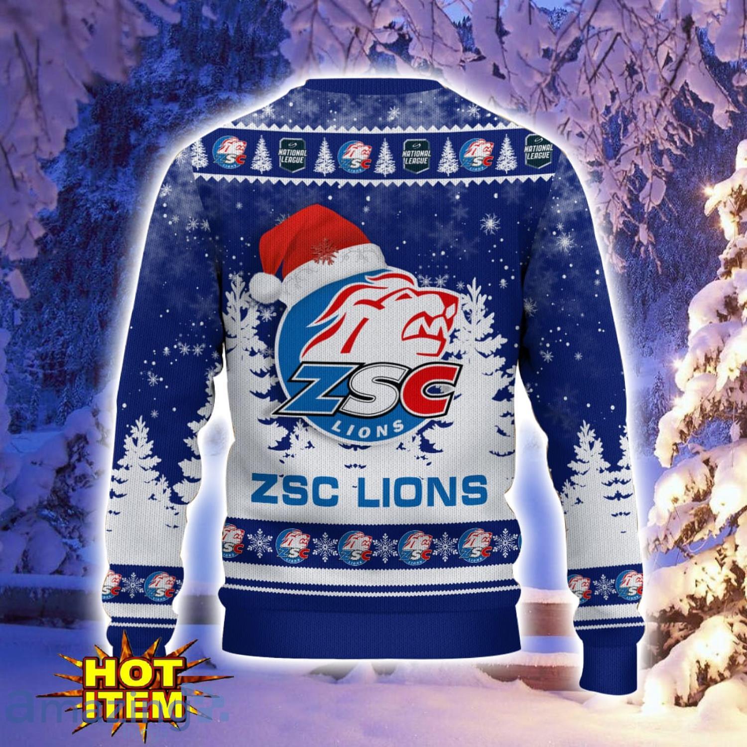 ZSC Lions 3D Sweater Gift For Sport Fans Ugly Christmas Sweater image ZSC Lions 3D Sweater Gift For Sport Fans Ugly Christmas Sweater Product Photo 3