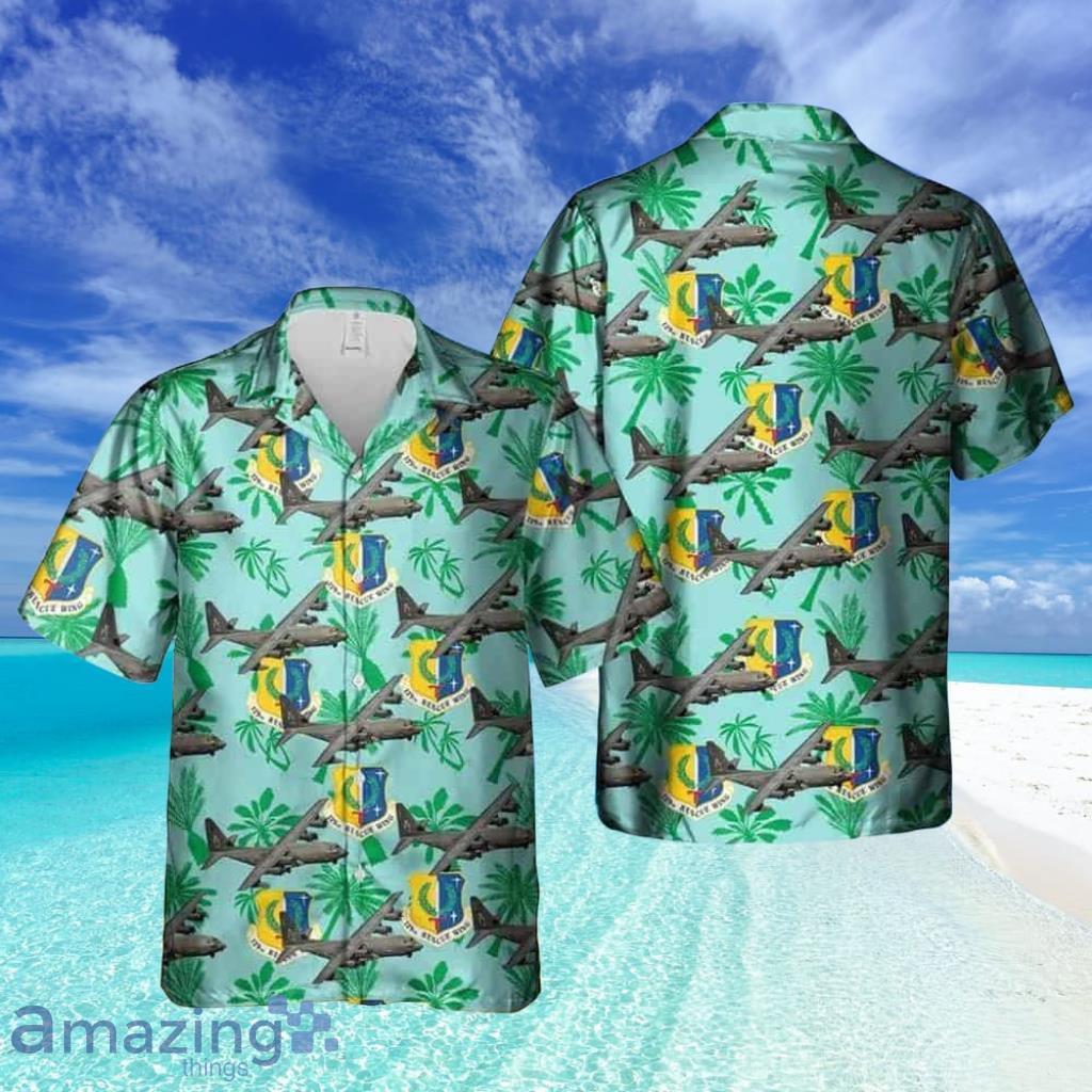 129th Rescue Wing Lockheed Hc 130 Hawaiian Shirt image 129th Rescue Wing Lockheed Hc-130 Hawaiian Shirt Product Photo 1