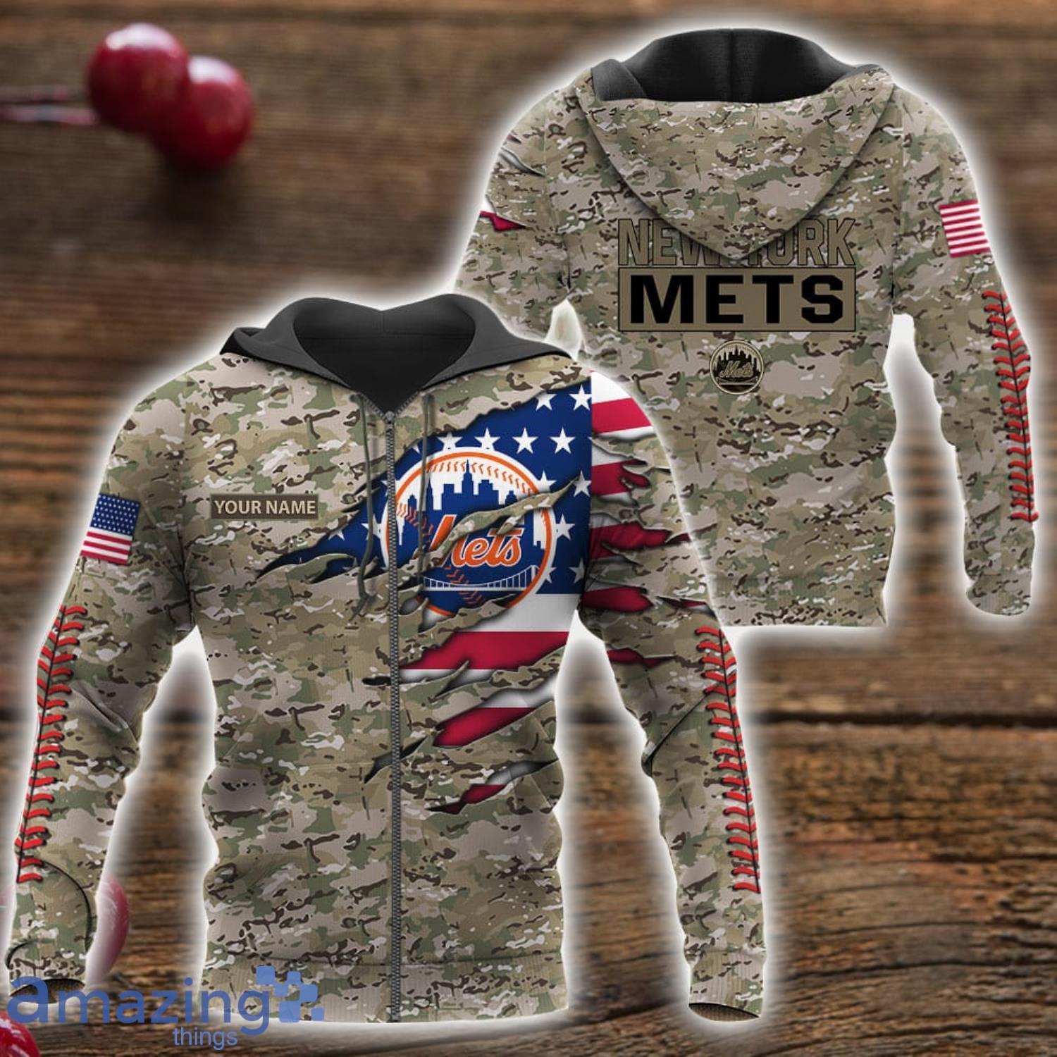 New York Mets Custom Name Camo Pattern T Shirt Hoodie Sweatshirt Zipper Hoodie Father's Day GiftPattern Father's Day Gift image New York Mets Custom Name Camo Pattern T-Shirt Hoodie Sweatshirt Zipper Hoodie Father's Day GiftPattern Father's Day Gift Product Photo 4