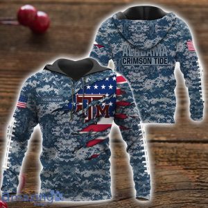 Texas A&M Aggies Custom Name Camo Pattern T-Shirt Hoodie Sweatshirt Zipper Hoodie Father's Day Gift Camo US. Navy Hoodie Product Photo 1