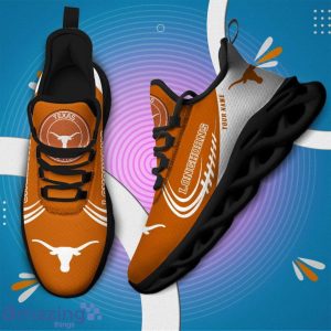 Custom Name NCAA Texas Longhorns Personalized Sneakers Max Soul Shoes Product Photo 3