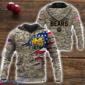 Northern Colorado Bears Custom Name Camo Pattern T-Shirt Hoodie Sweatshirt Zipper Hoodie Father's Day Gift Product Photo 1