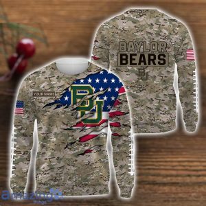 Baylor Bears Custom Name Camo Pattern T Shirt Hoodie Sweatshirt Zipper Hoodie Father's Day Gift image Baylor Bears Custom Name Camo Pattern T-Shirt Hoodie Sweatshirt Zipper Hoodie Father's Day Gift Product Photo 2