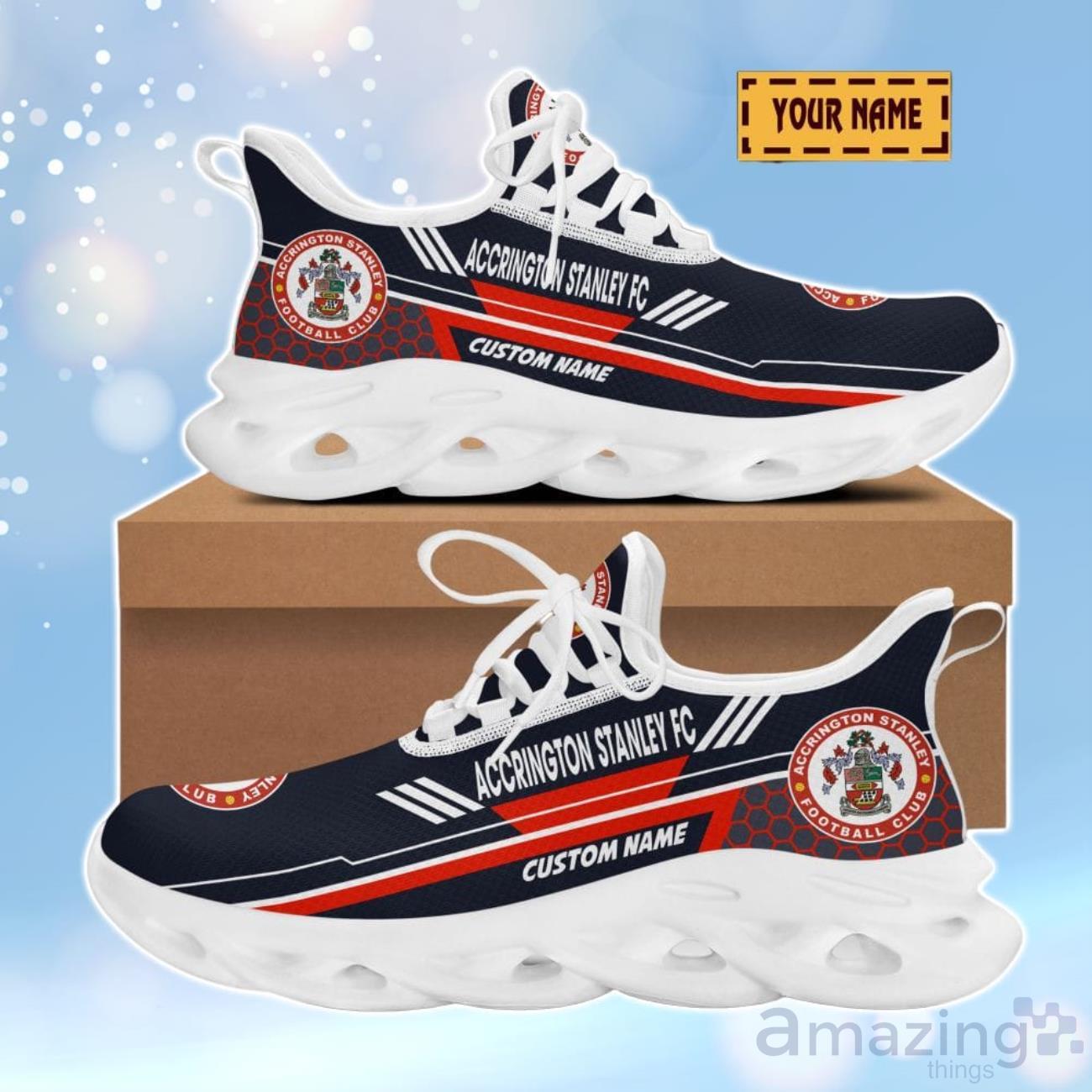 Accrington Stanley 3D Design Max Soul Shoes Custom Name For Real Fans image Accrington Stanley 3D Design Max Soul Shoes Custom Name For Real Fans Product Photo 2