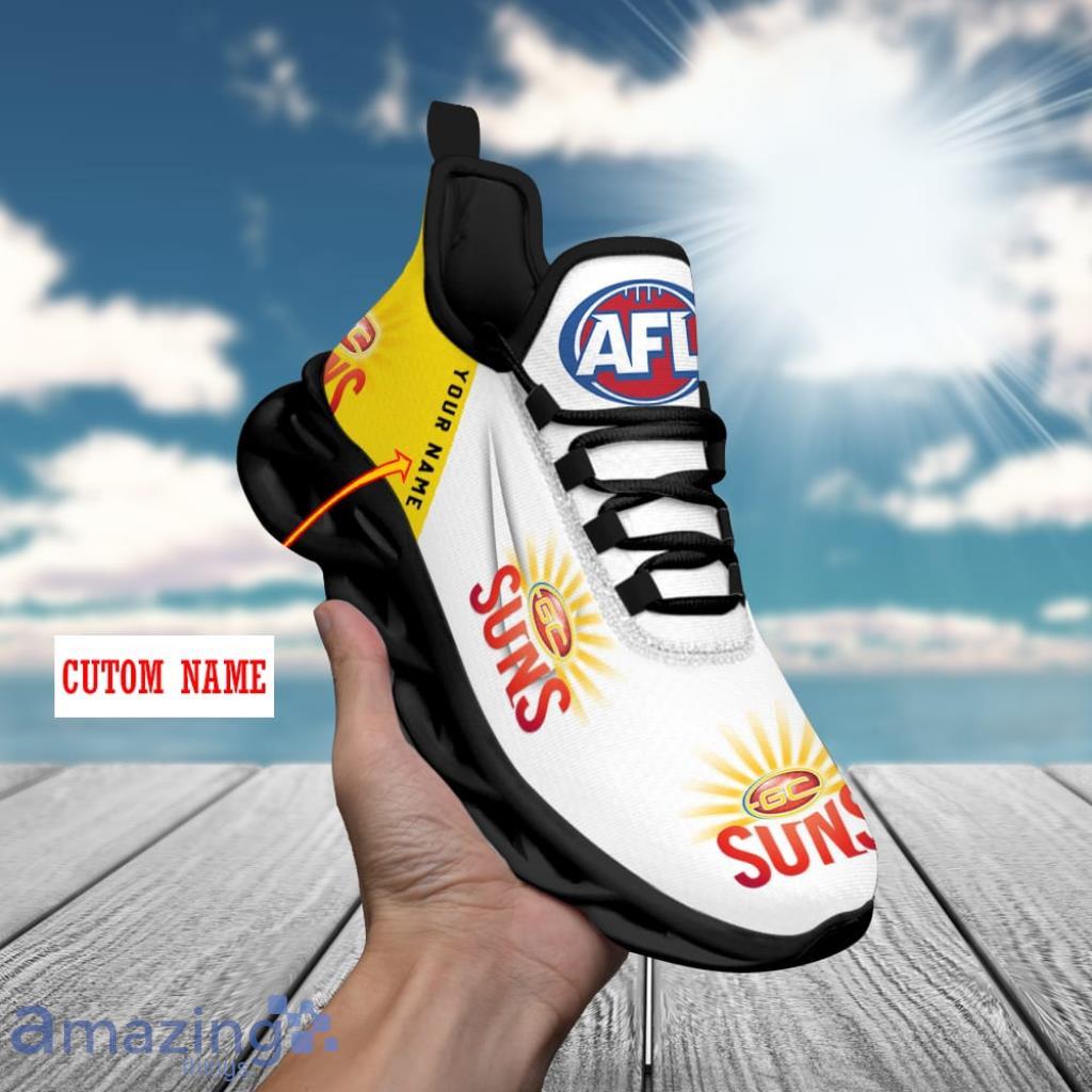 AFL Sneakers Custom Gold Coast Suns Clunky Max Soul Shoes image AFL Sneakers Custom Gold Coast Suns Clunky Max Soul Shoes Product Photo 1