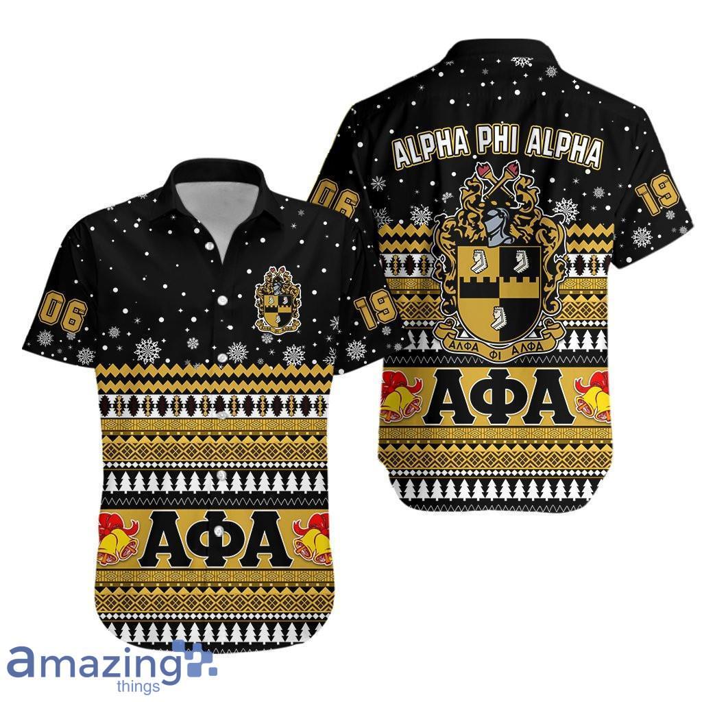 Alpha Phi Alpha African Pattern Christmas Hawaiian Shirt For Men And Women image Alpha Phi Alpha African Pattern Christmas Hawaiian Shirt For Men And Women Product Photo 1