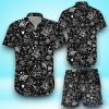 American Traditional Flash Tattoo Skull Hawaiian Shirt & Short For Men And Women