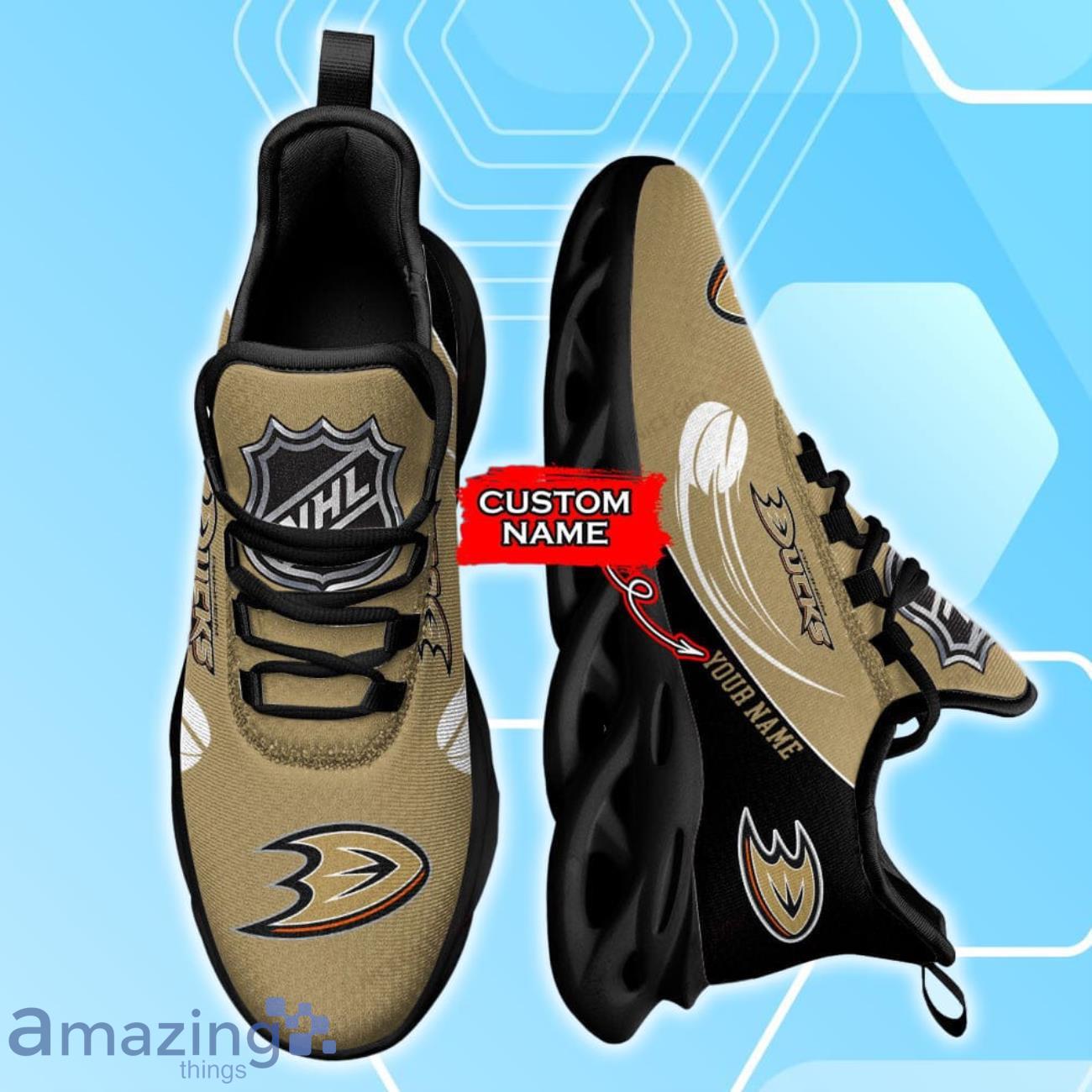 Anaheim Ducks Custom Name Max Soul Shoes New Sneakers For Fans image Anaheim Ducks Custom Name Max Soul Shoes New Sneakers For Fans Product Photo 2