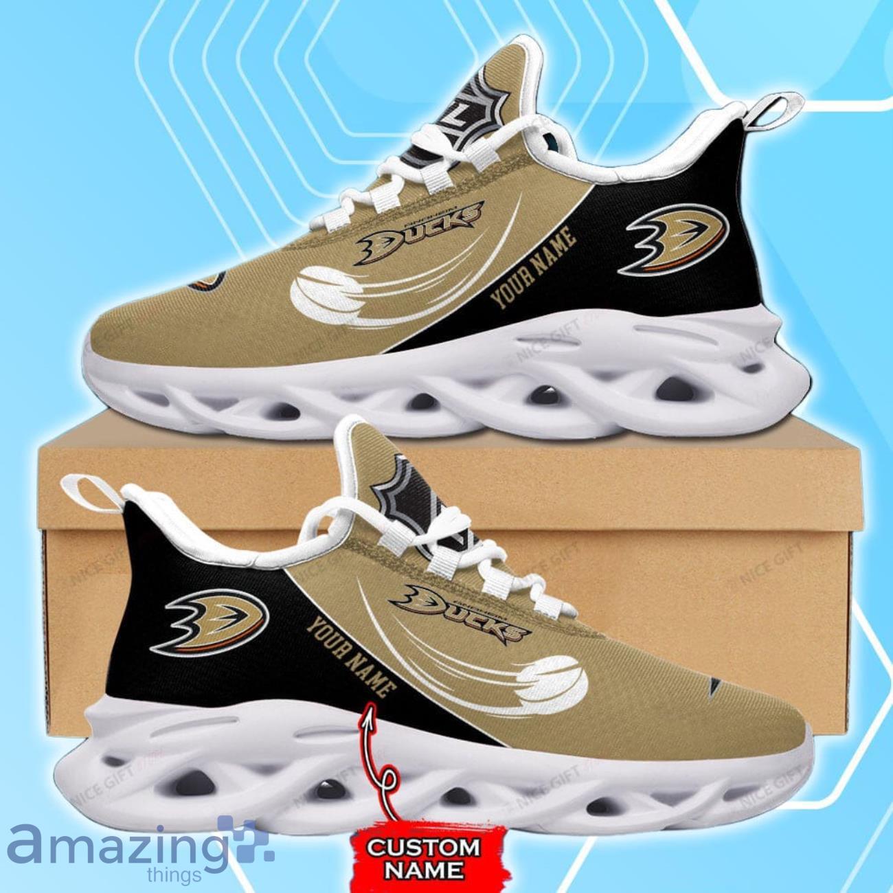 Anaheim Ducks Custom Name Max Soul Shoes New Sneakers For Fans image Anaheim Ducks Custom Name Max Soul Shoes New Sneakers For Fans Product Photo 4