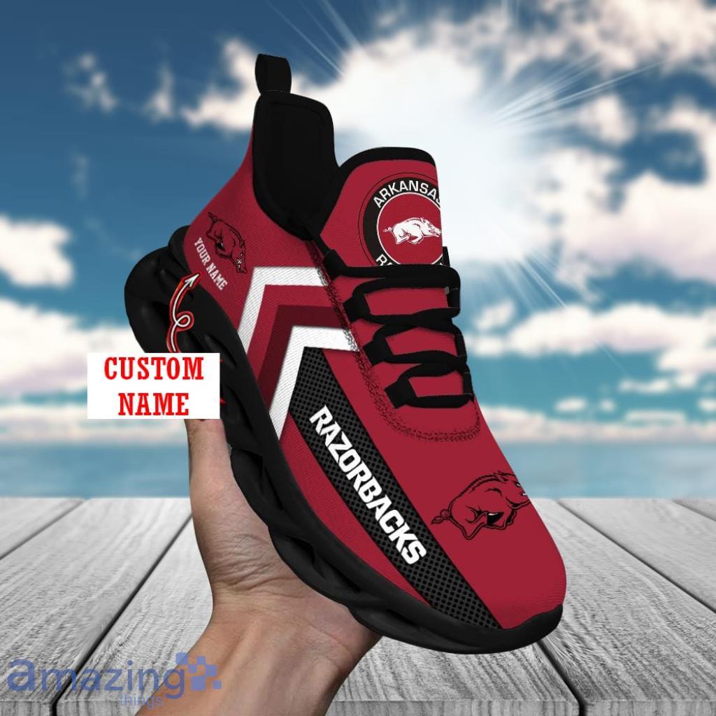 Arkansas Razorbacks Personalized Custom Name Max Soul Shoes Classic image Arkansas Razorbacks Personalized Custom Name Max Soul Shoes Classic Product Photo 1