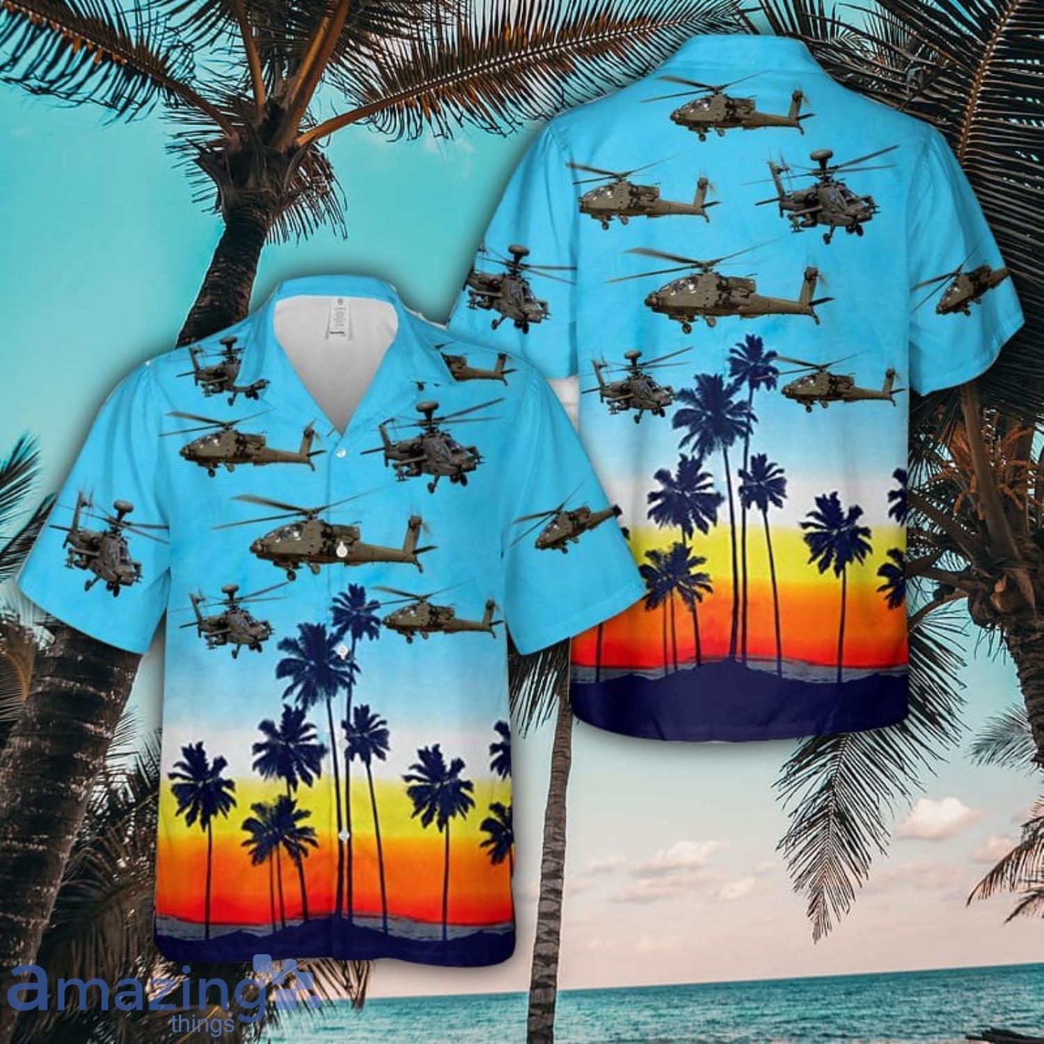 Army Boeing AH 64 Apache Aloha Hawaiian Shirt Men And Women Summer Vacation Shirt Beach Lover Gift image Army Boeing AH-64 Apache Aloha Hawaiian Shirt Men And Women Summer Vacation Shirt Beach Lover Gift Product Photo 1