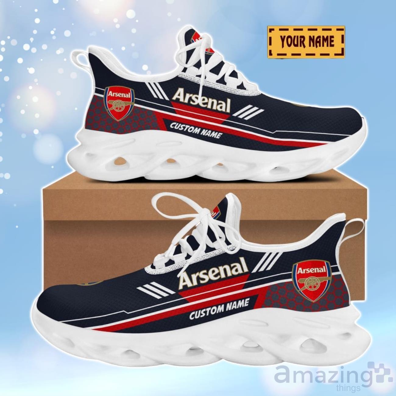 Arsenal F.C. 3D Design Max Soul Shoes Custom Name For Real Fans image Arsenal F.C. 3D Design Max Soul Shoes Custom Name For Real Fans Product Photo 2