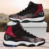 Atlan Falcons Custom Name Air Jordan 11 Sneakers For Fans