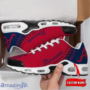 Atlanta Braves Personalized Name Air Cushion Sports Shoes Product Photo 2