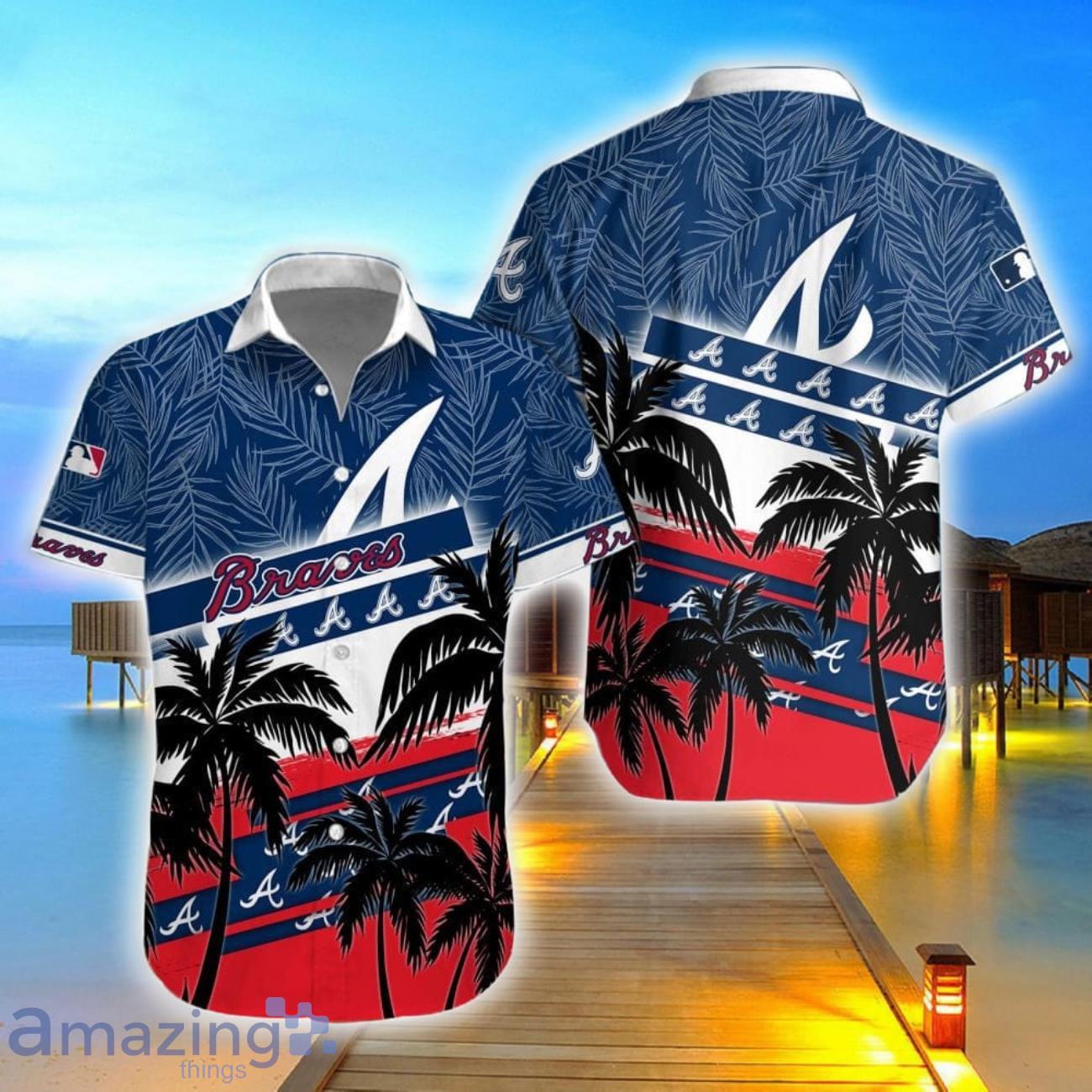 Atlanta Braves Team Hawaii Shirt 3D Aloha Hawaiian Shirt And Shorts image Atlanta Braves Team Hawaii Shirt 3D Aloha Hawaiian Shirt And Shorts Product Photo 1