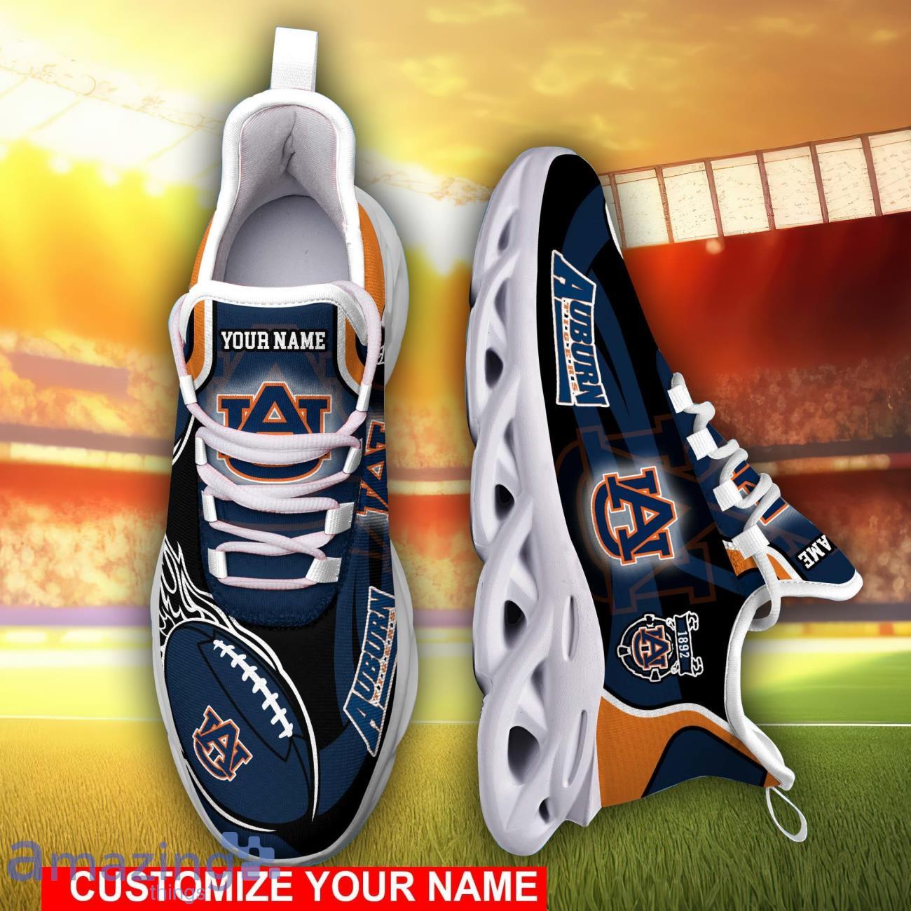 Auburn Tigers Team Shoes Sneakers Personalized Name Max Soul Shoes Men Women Shoes image Auburn Tigers Team Shoes Sneakers Personalized Name Max Soul Shoes Men Women Shoes Product Photo 1