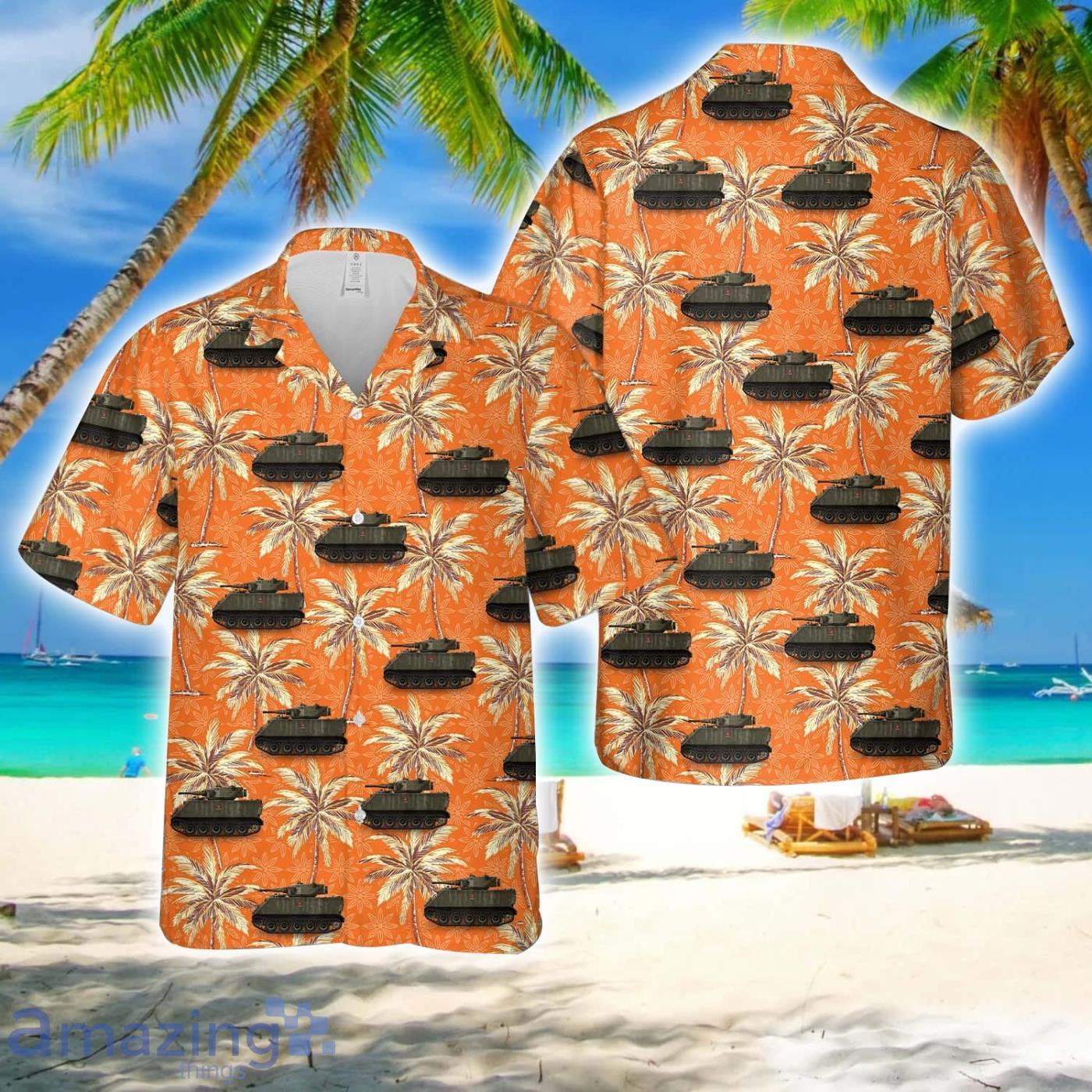 Australian Army M113A1 FSVAlvis Saladin turret Best Summer Gift Aloha Hawaiian Shirt 3D Printed image Australian Army M113A1 FSVAlvis Saladin turret Best Summer Gift Aloha Hawaiian Shirt 3D Printed Product Photo 1