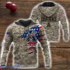American Athletic Conference Custom Name Camo Pattern T-Shirt Hoodie Sweatshirt Zipper Hoodie Father’s Day Gift