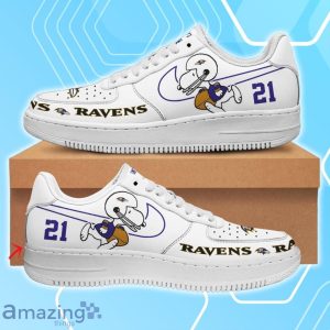 Baltimore Ravens Air Force Shoes Snoopy Custom Number & Name Product Photo 1