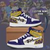 Baltimore Ravens Air Jordan Hightop Shoes Custom Name Trending Shoes For Fans