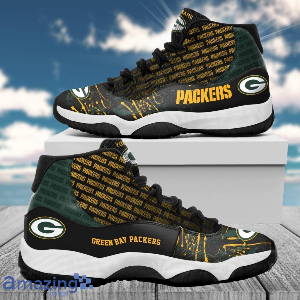 Bay Packers Custom Name Air Jordan 11 Sneakers Shoes image Bay Packers Custom Name Air Jordan 11 Sneakers Shoes Product Photo 1