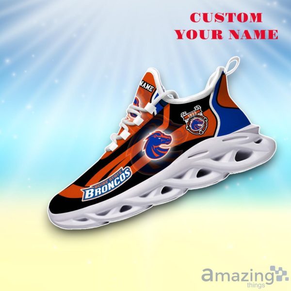 Boise State Broncos White CMax Soul Shoes Custom Name Exclusive Sneakers For Men Women Product Photo 2