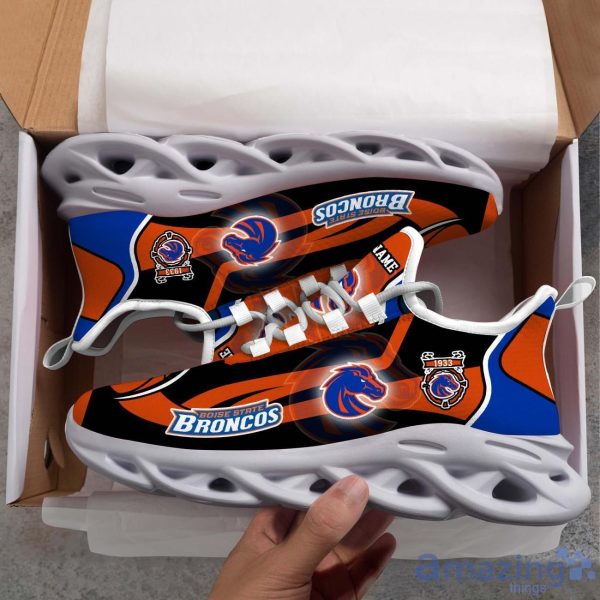 Boise State Broncos White CMax Soul Shoes Custom Name Exclusive Sneakers For Men Women Product Photo 3