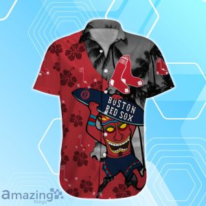Boston Red Sox Custom Name Hawaiian Shirt For Men Women Fan's image Boston Red Sox Custom Name Hawaiian Shirt For Men Women Fan's Product Photo 3