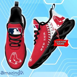 Boston Red Sox Custom Name Max Soul Shoes New Sneakers For Fans Product Photo 2