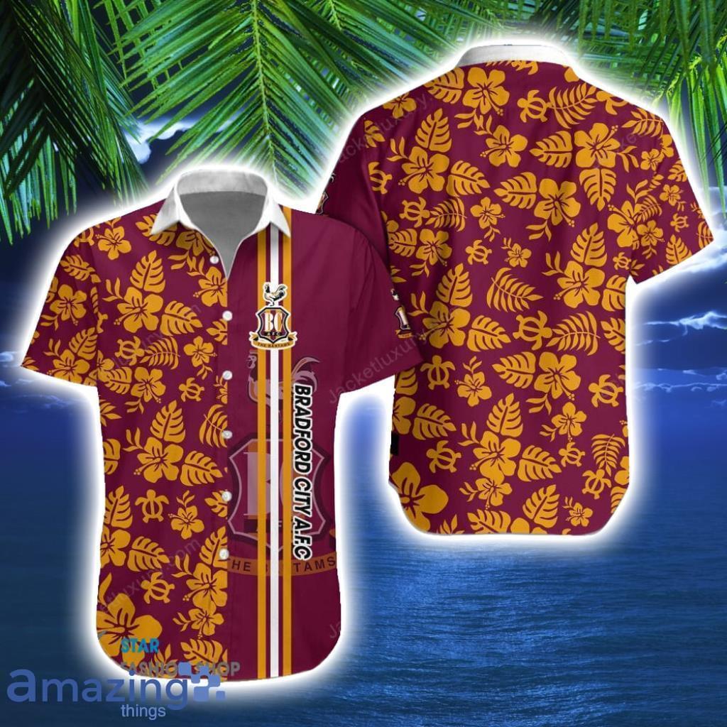 Bradford City Tropical Easy Breezy Hawaiian Shirt Gift For Men And Women image Bradford City Tropical Easy-Breezy Hawaiian Shirt Gift For Men And Women Product Photo 1