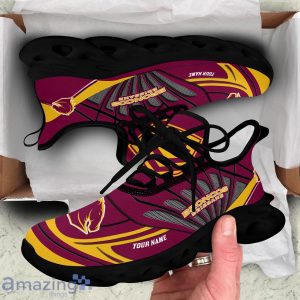 Brisbane Broncos Personalized Name Max Soul Shoes Team Shoes Men And Women Walking Shoes Product Photo 5