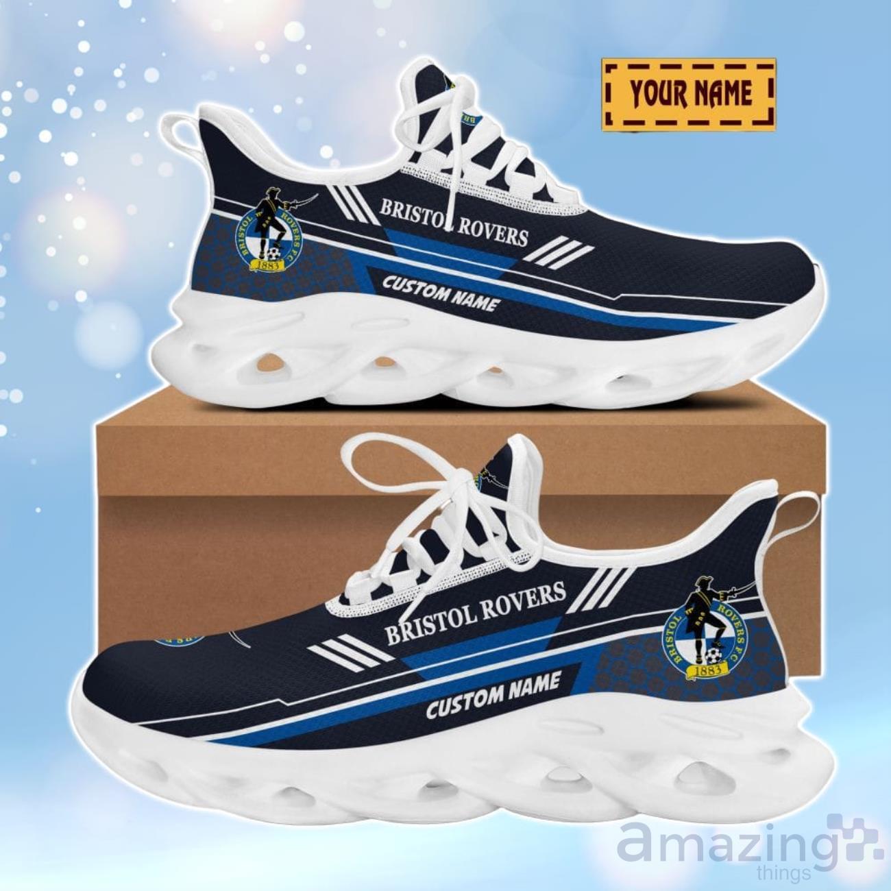 Bristol Rovers 3D Design Max Soul Shoes Custom Name For Real Fans image Bristol Rovers 3D Design Max Soul Shoes Custom Name For Real Fans Product Photo 2