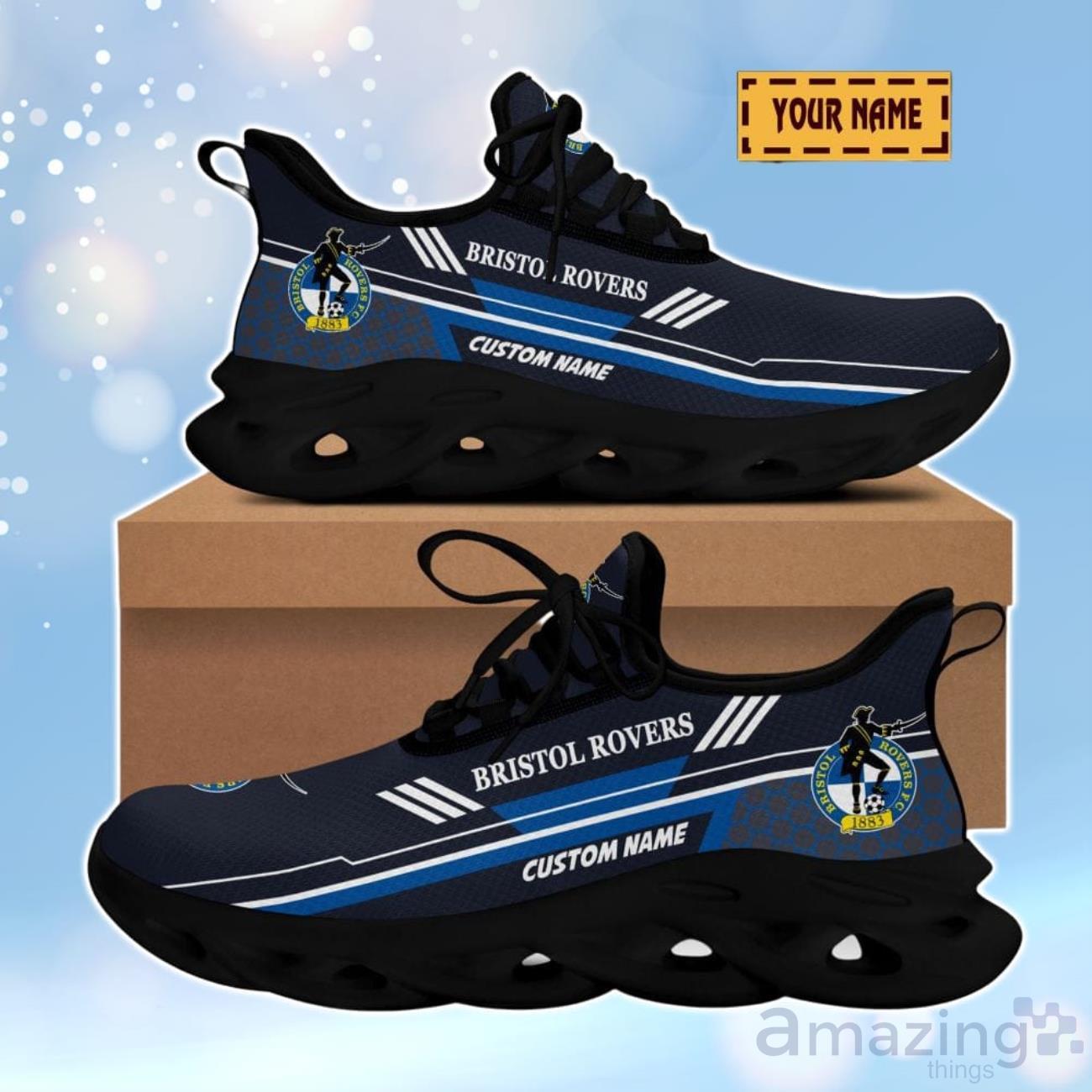 Bristol Rovers 3D Design Max Soul Shoes Custom Name For Real Fans image Bristol Rovers 3D Design Max Soul Shoes Custom Name For Real Fans Product Photo 1