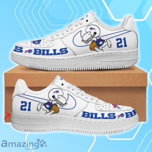 Buffalo Bills Air Force Shoes Snoopy Custom Number & Name Product Photo 1
