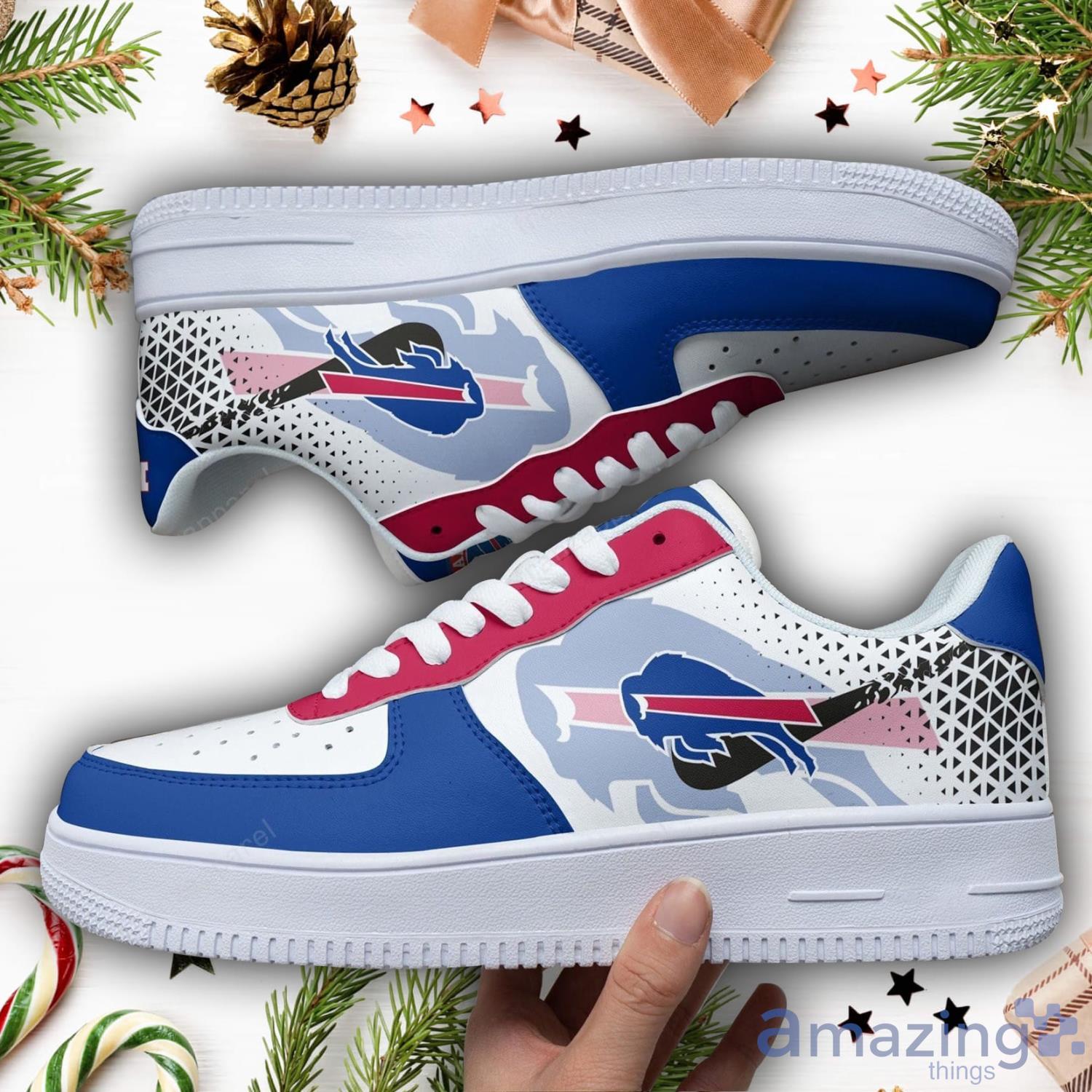Buffalo Bills Air Force Shoes Sports Team Sneakers image Buffalo Bills Air Force Shoes Sports Team Sneakers Product Photo 1