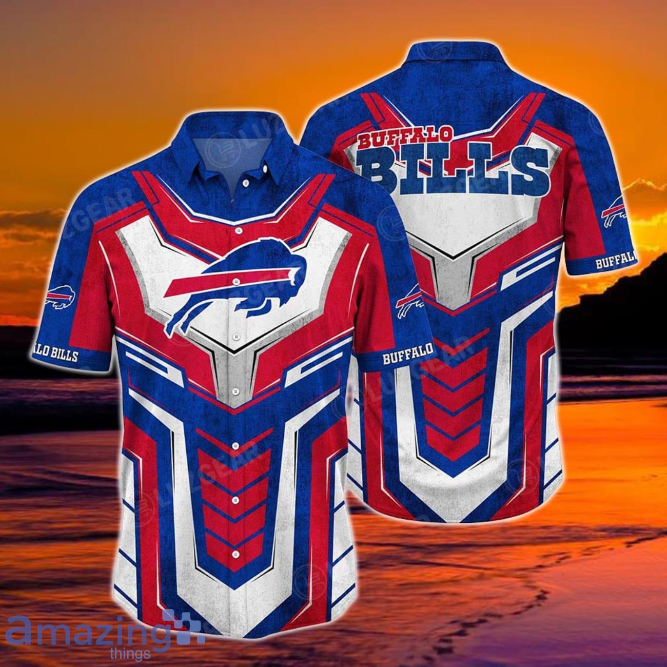 Buffalo Bills NFL Hawaiian Shirt Style 3D Trending Summer For Awesome Fans image Buffalo Bills NFL Hawaiian Shirt Style 3D Trending Summer For Awesome Fans Product Photo 1