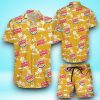 Burgerking Tropical Flower Aloha Hawaiian Shirt & Short For Men And Women