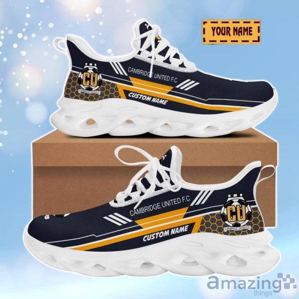 Cambridge United F.C 3D Design Max Soul Shoes Custom Name For Real Fans Product Photo 2