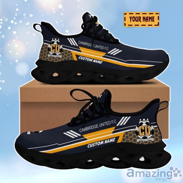 Cambridge United F.C 3D Design Max Soul Shoes Custom Name For Real Fans Product Photo 1