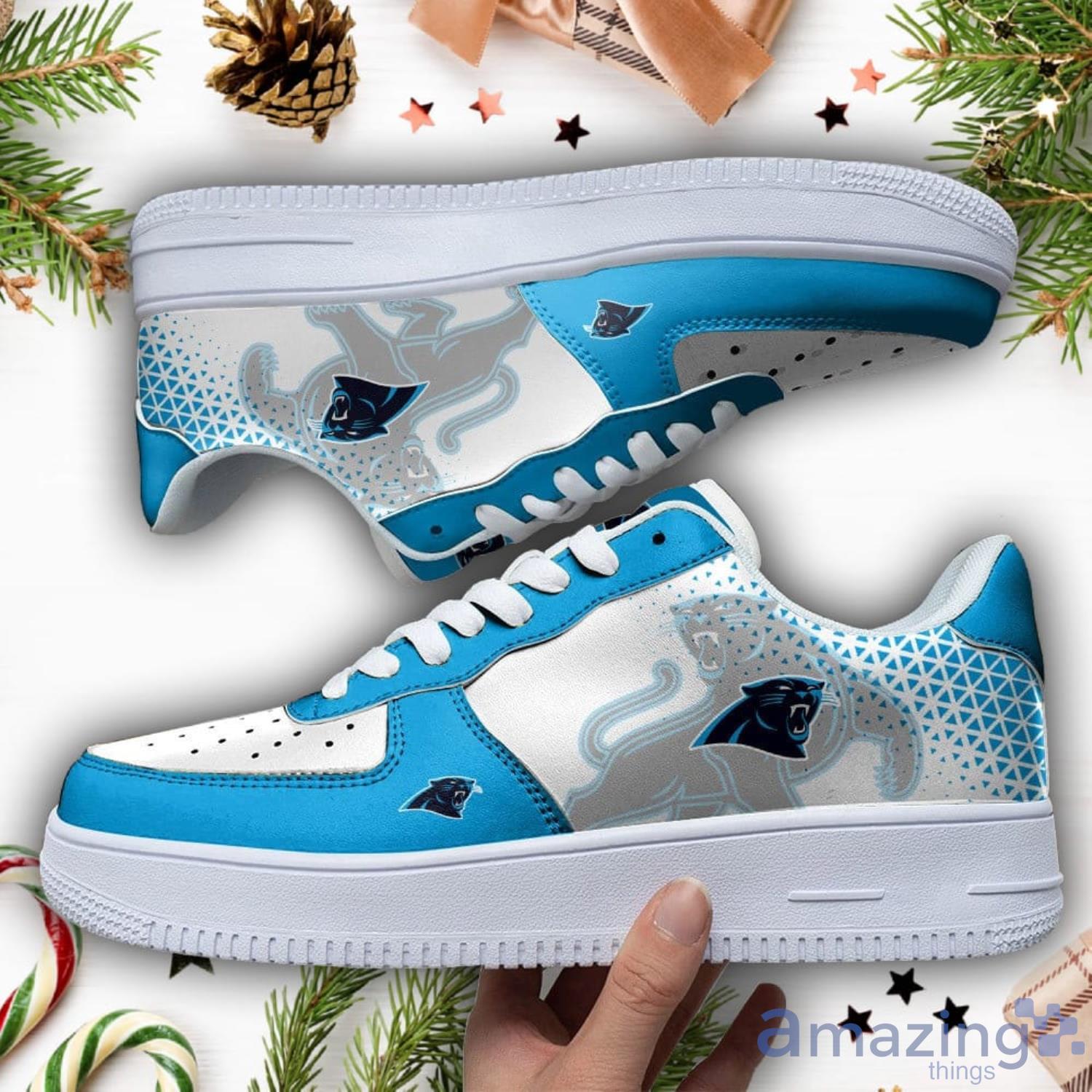 Carolina Panthers Air Force Shoes Sports Team Sneakers image Carolina Panthers Air Force Shoes Sports Team Sneakers Product Photo 1
