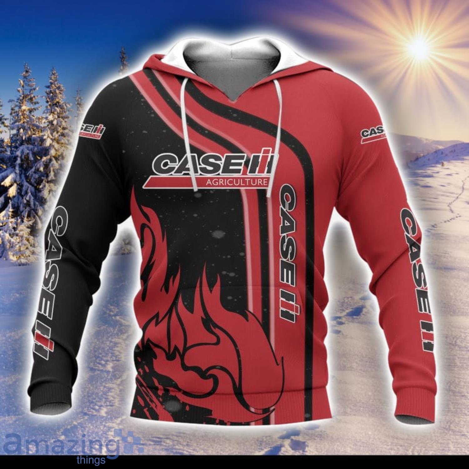 Case IH 3D Hoodie Men And Women Gift Sport Gift image Case IH 3D Hoodie Men And Women Gift Sport Gift Product Photo 2