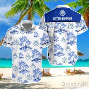 Castres Olympique Hawaiian Shirt And Short For Fans Product Photo 1