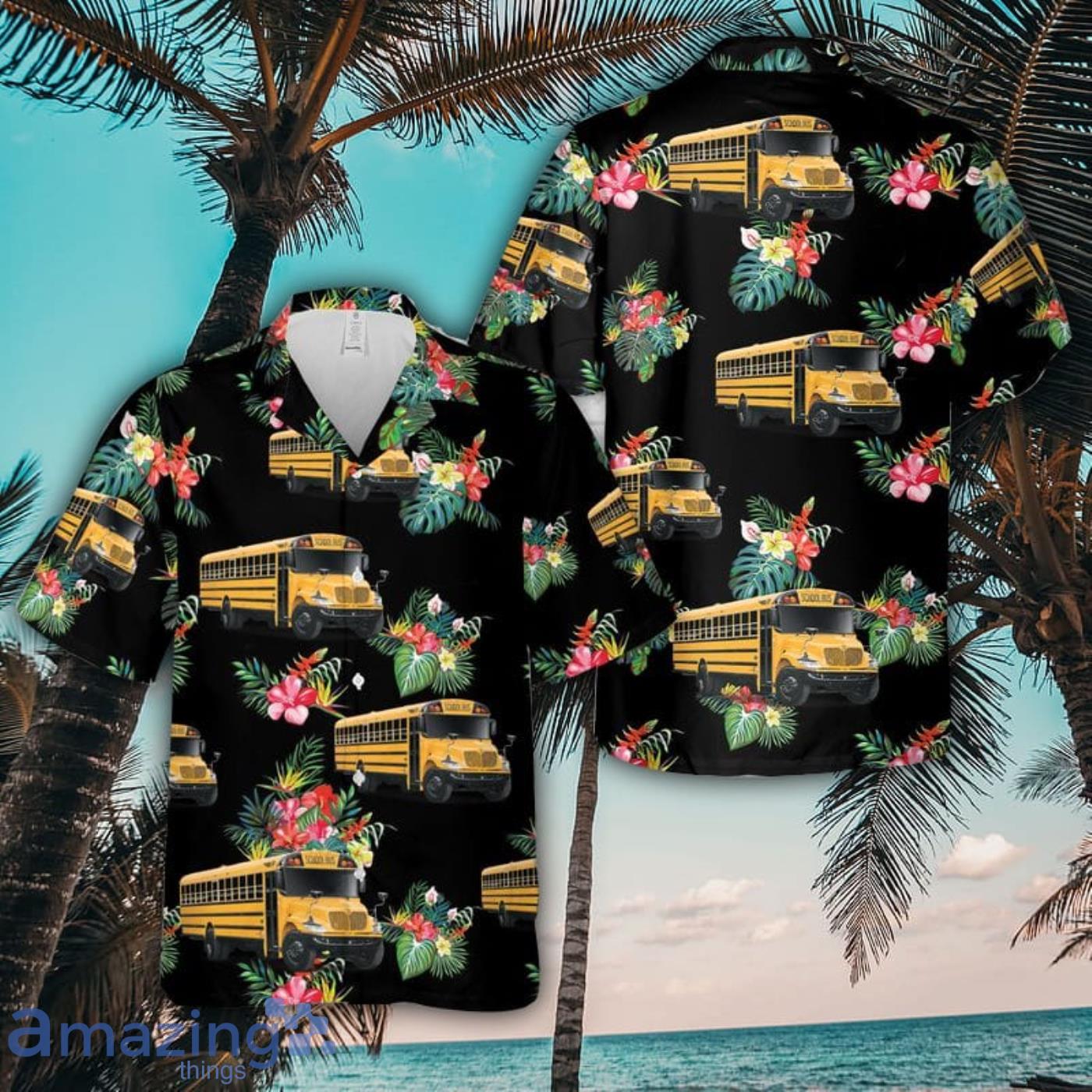 CE Series type C School Bus Best Summer Gift Aloha Hawaiian Shirt 3D Printed image CE Series type C School Bus Best Summer Gift Aloha Hawaiian Shirt 3D Printed Product Photo 1