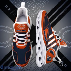 Chicago Bears NFL Team Special Max Soul Striped Trend Sneakers Product Photo 1