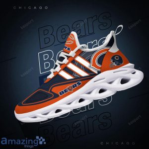 Chicago Bears NFL Team Special Max Soul Striped Trend Sneakers Product Photo 5