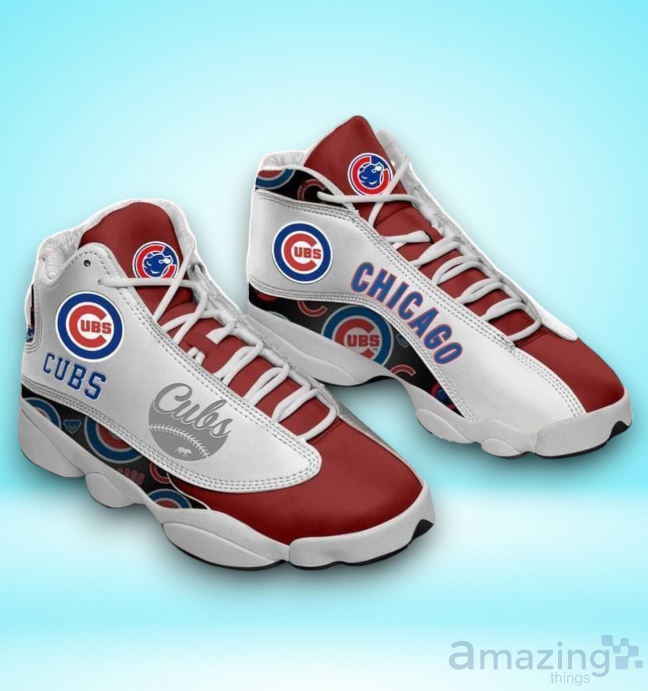 Chicago Cubs Mlb Football Fc Teams Air Jordan 13 Sneaker Shoes image Chicago Cubs Mlb Football Fc Teams Air Jordan 13 Sneaker Shoes Product Photo 1
