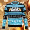 Christmas Flame Fire Force Ugly Christmas Sweater Style Gift