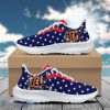 Cin Benga American Flag Padded Heightening Air Mesh Running Shoes Sport Custom Name