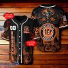 Cincinnati Bengals NFL Baseball Jersey Skull 3D Logo Custom Number & Name